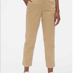 Gap Midrise Straight Leg Khakis, Size 8